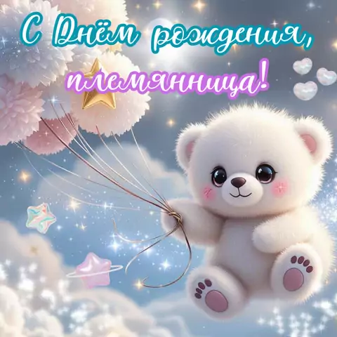 Открытка на день рождения племянницы необычная