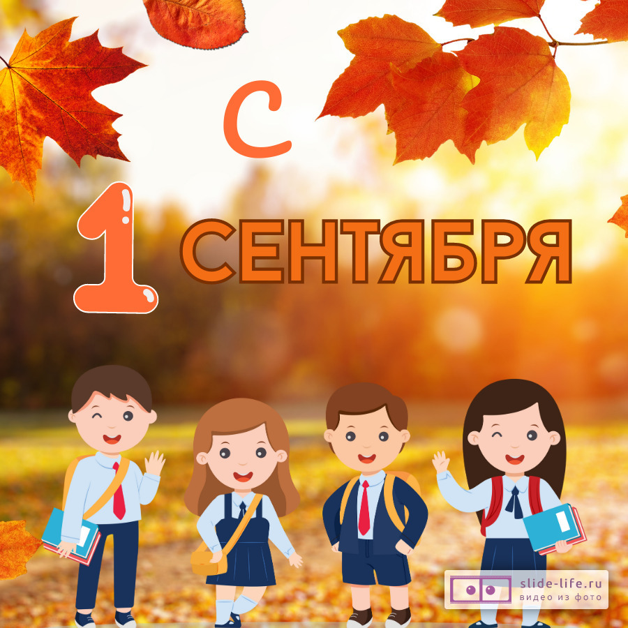 Прикольная открытка с 1 сентября