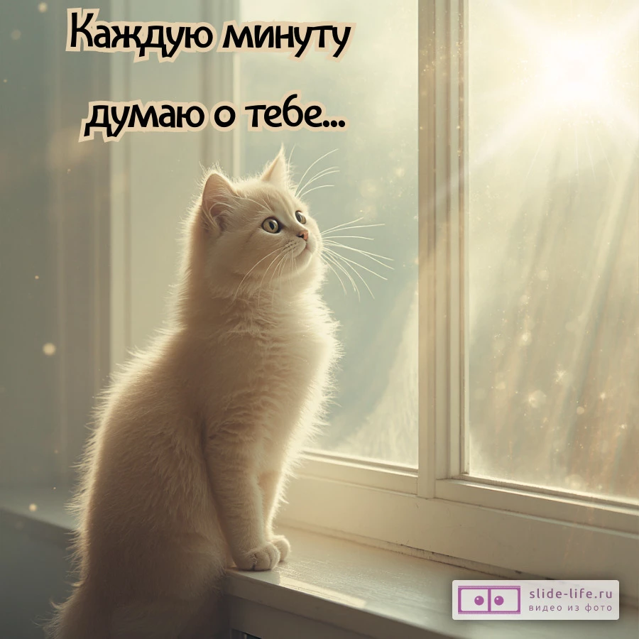 Открытка скучаю каждую минуту думаю о тебе