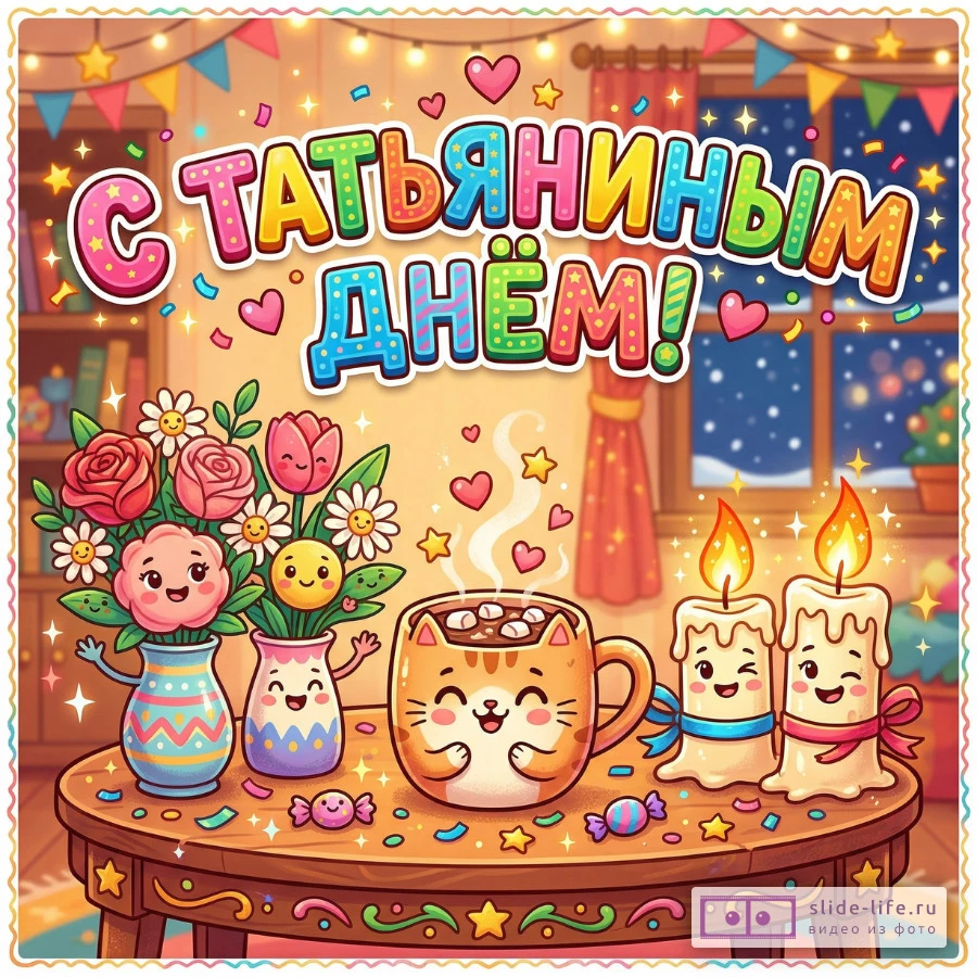 Поздравления с Татьяниным днём — открытки и изображения