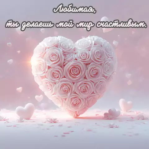 Тёплые слова для любимой женщины