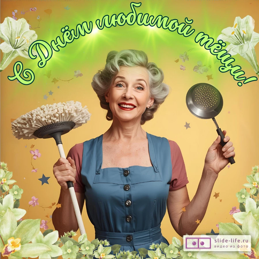 Оригинальная открытка с Днём тёщи