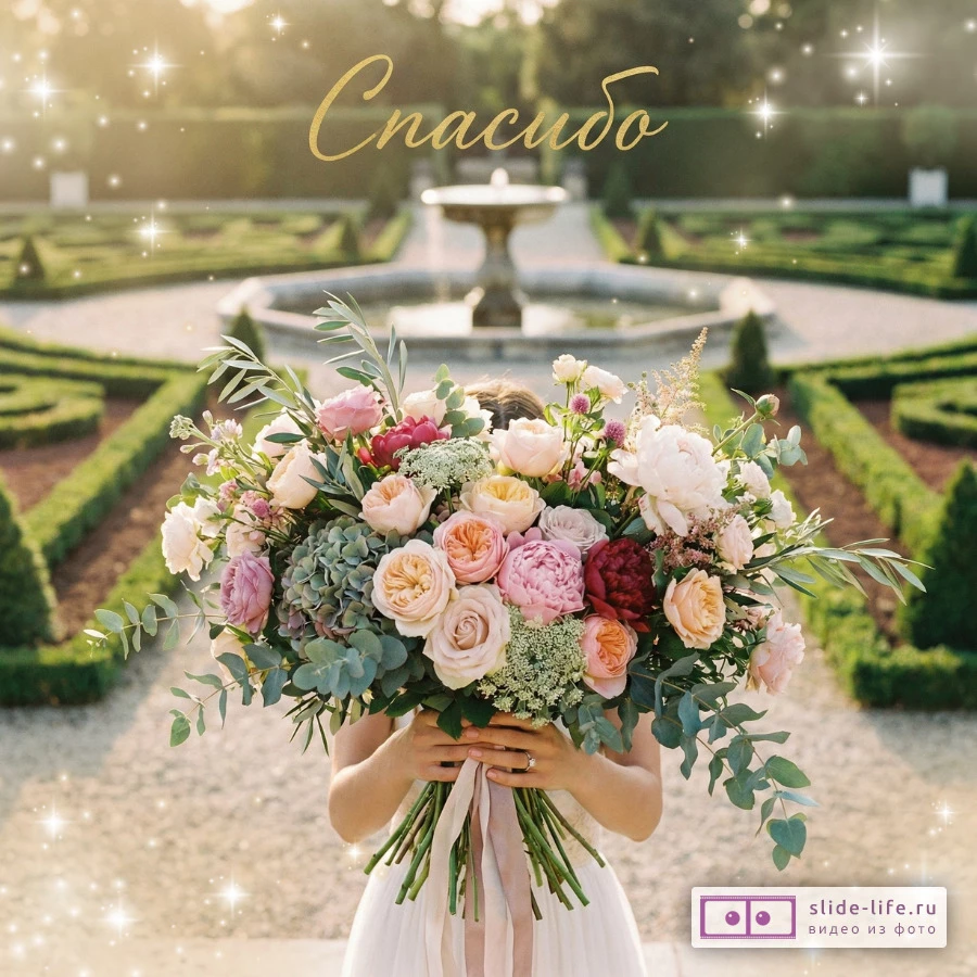 Открытка спасибо женщине