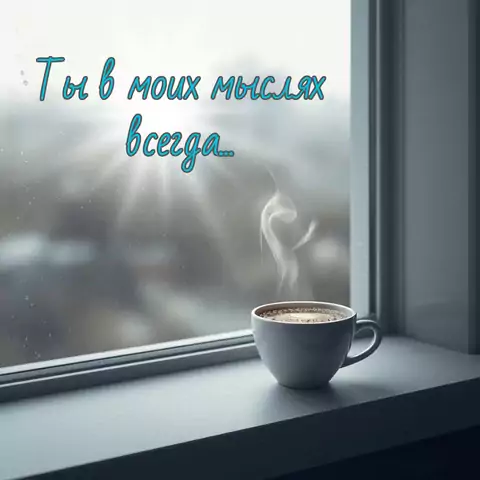 Открытка скучаю ты в моих мыслях всегда
