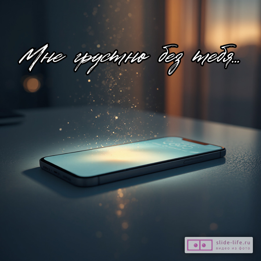 Оригинальная открытка скучаю мне грустно без тебя