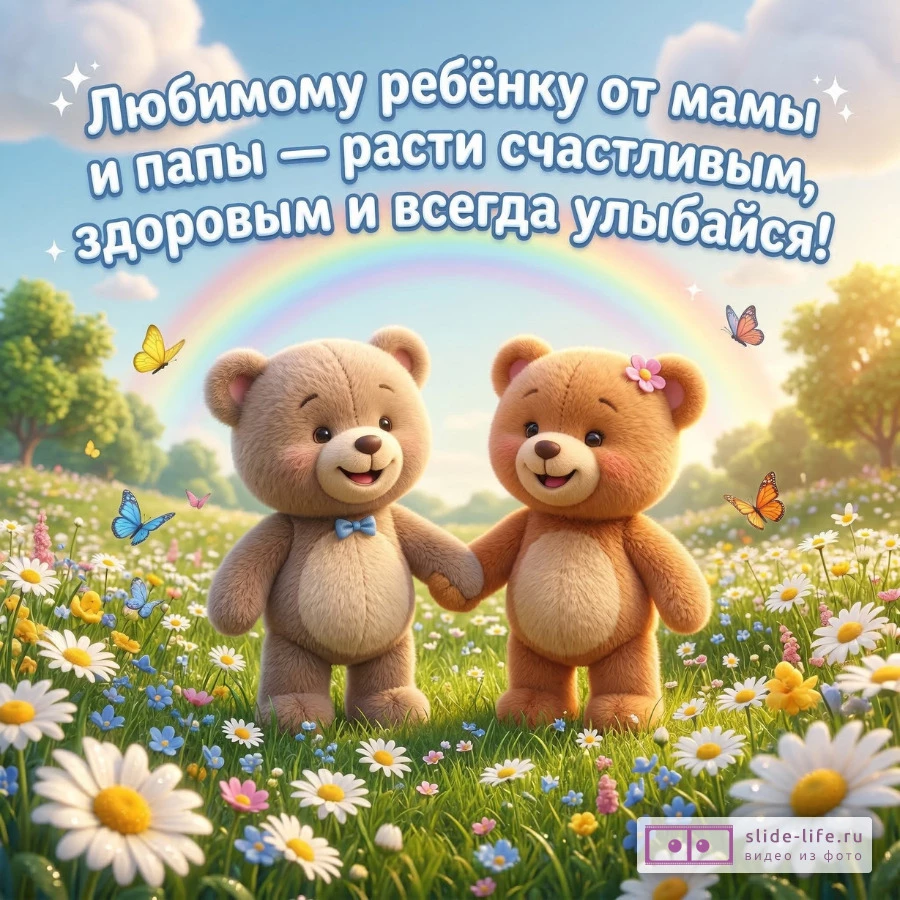 Пожелания ребёнку от мамы и папы
