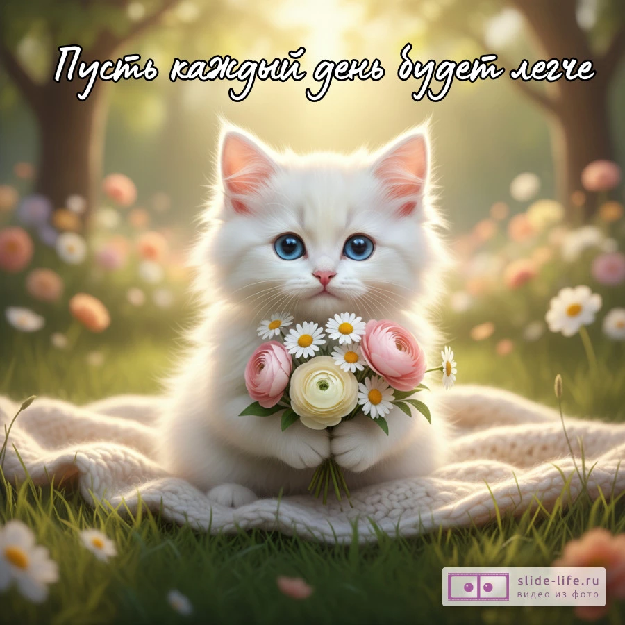 Открытка с добрыми словами поддержки при болезни