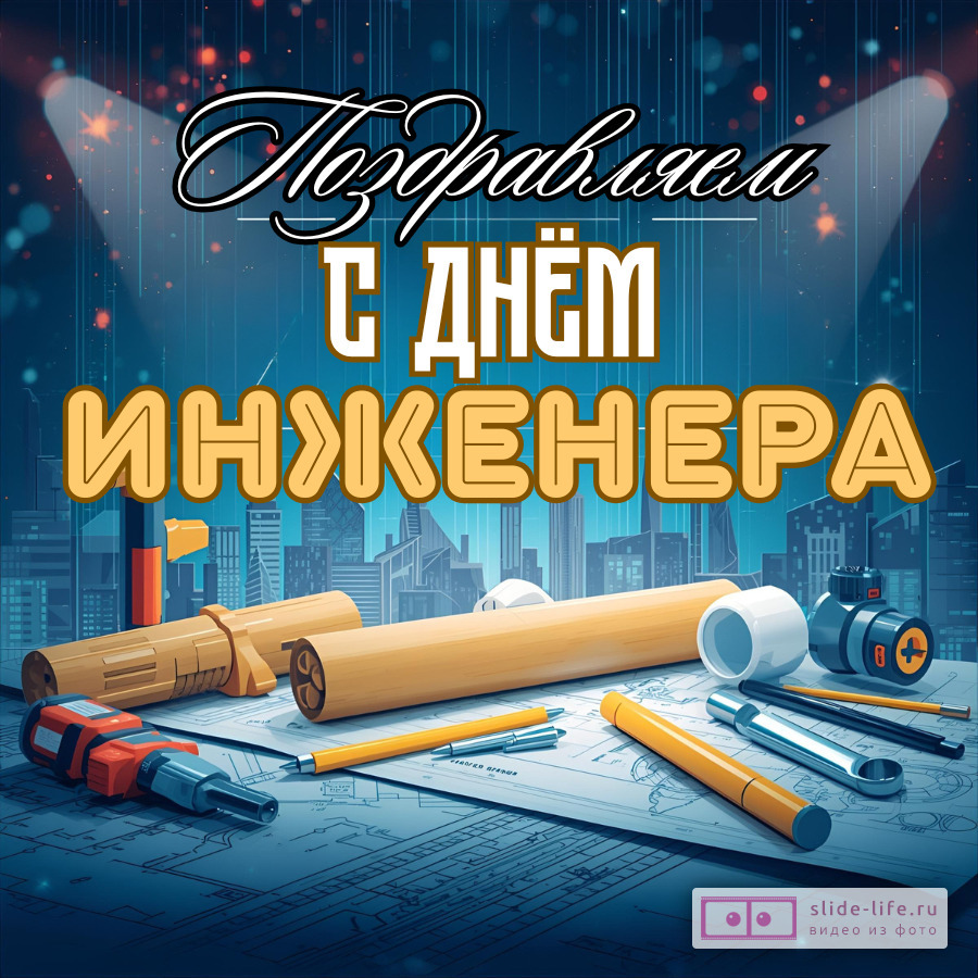 Открытка поздравление с днем инженера