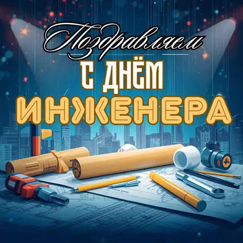 Открытка поздравление с днем инженера