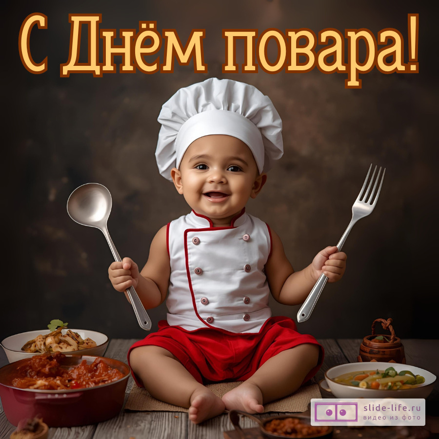 Открытка к дню повара необычная