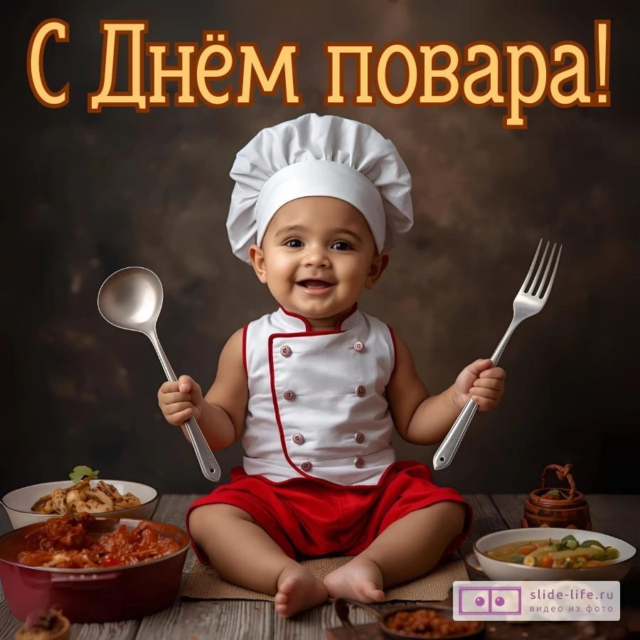 Открытка к дню повара необычная