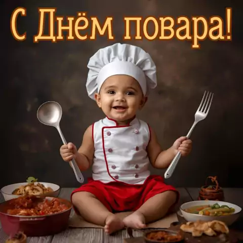 Открытка к дню повара необычная