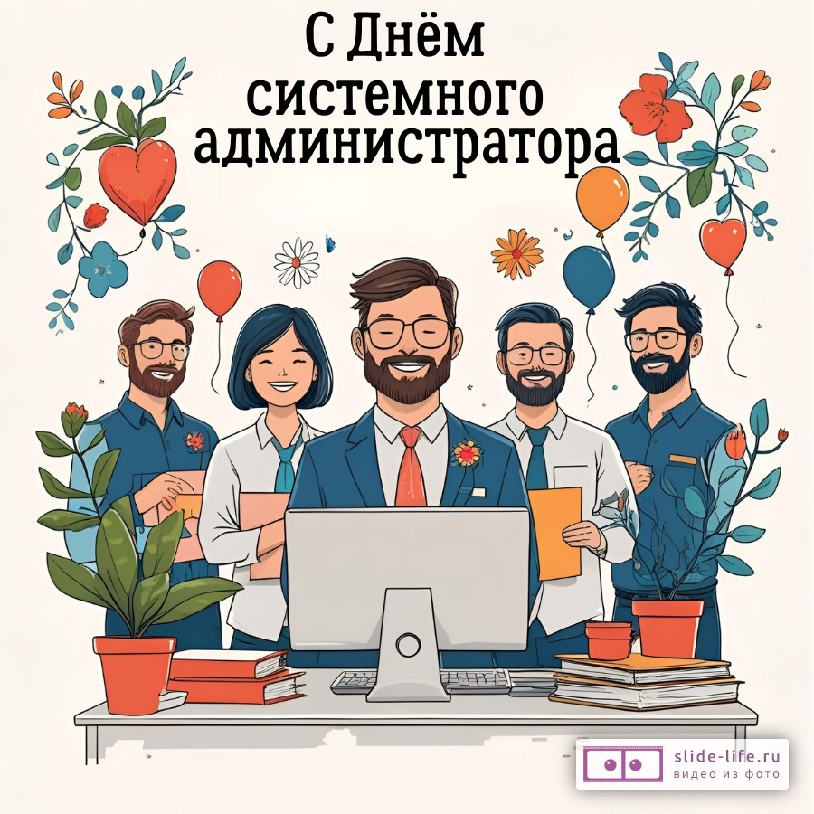 Открытка с днем системного администратора поздравление