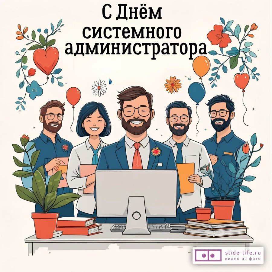 Открытка с днем системного администратора поздравление