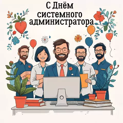 Открытка с днем системного администратора поздравление