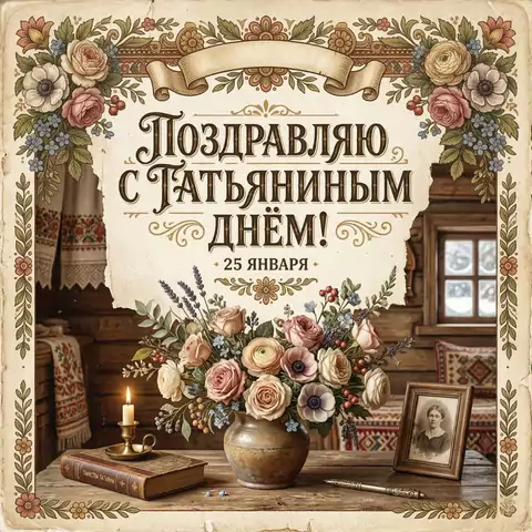Скачивание открыток с Татьяниным днём — картинки в высоком качестве
